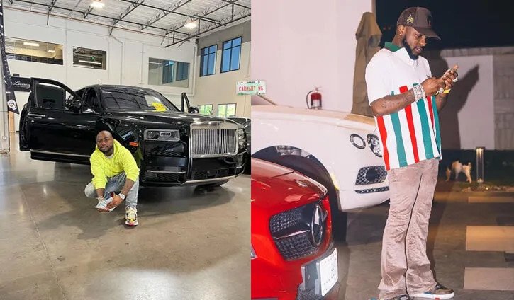 Davido Overtake Wizkid, Burna boy and, become Richest Musician after He buys 2022 Mercedes Benz Maybach