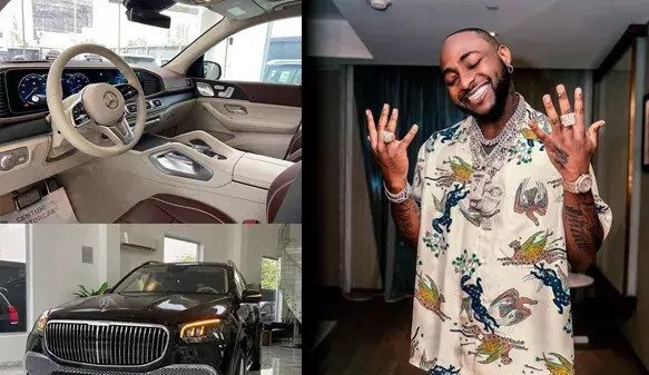 Davido Overtake Wizkid, Burna boy and, become Richest Musician after He buys 2023 Mercedes Benz Maybach