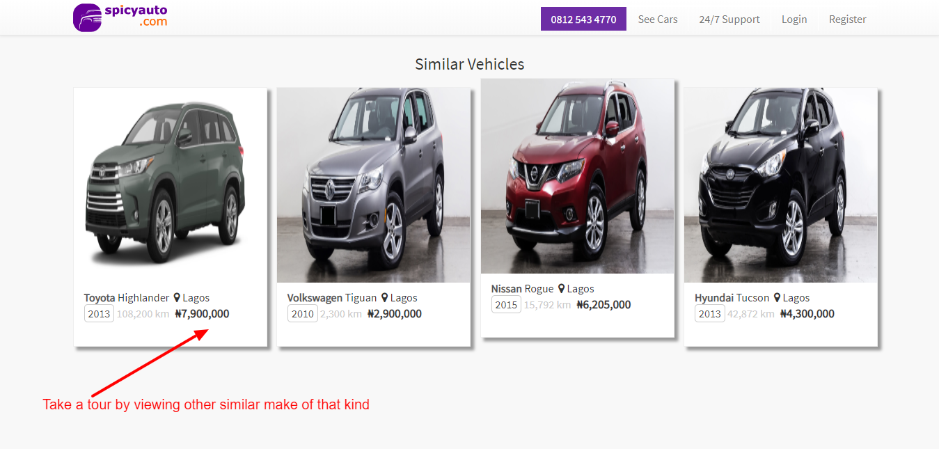 How to buy a car on Spicyauto - TOUR